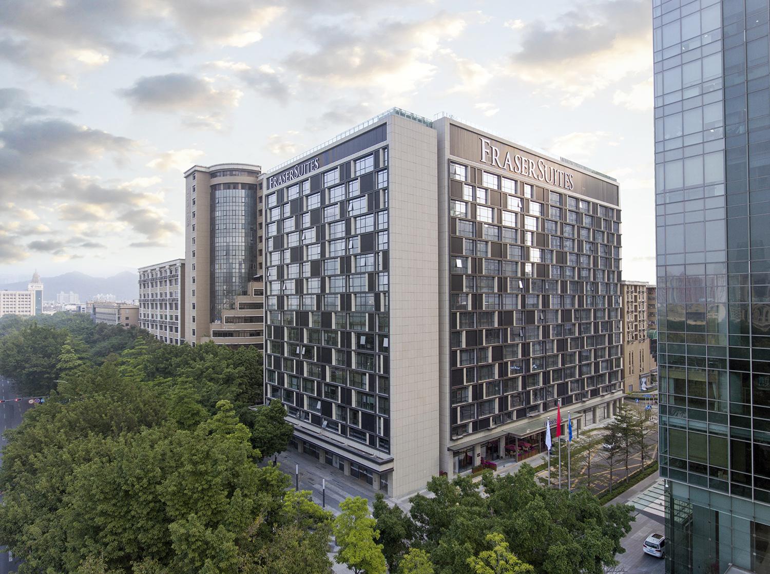 Fraser Suites Shenzhen, Near Huaqiang North Business Zone, Infinity Pool, Offer 1 Free Breakfast Exterior foto